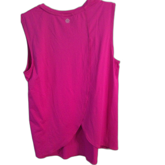 Athleta Small S Dark Pink Open Back Tank Workout - Picture 4 of 4